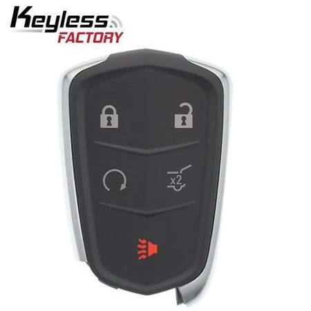 KEYLESS FACTORY Keyless Factory: 2017-2019 Cadillac  / 5-Button Smart Key / PN: 13510245 / HYQ2EB RSK-CAD-XT5